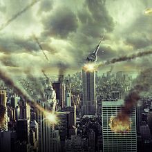 Asteroids on the City. Traditional illustration, and Photograph project by Jacobo García Peñalver - 12.17.2012