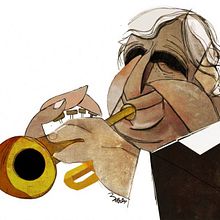 Maurice André. Traditional illustration project by j v - 01.16.2013