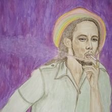 Bob Marley. Un progetto di Illustrazione tradizionale di Elia Amador Godínez - 12.02.2013