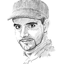 Retratos línea . Ilustrație tradițională de ruth_dominguez - 02.18.2013