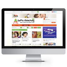 SaposyPrincesas.com re-diseño. UX / UI, and Design project by Gema Pérez Lomba - 03.04.2013