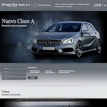 Landing Page - Nuevo Clase A - Mercedes Benz. Un proyecto de Programación, Publicidad, UX / UI, Diseño, Fotografía, Cine, vídeo y televisión de Jonathan Rikles - 04.03.2013