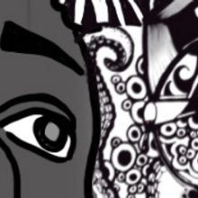 Afro Black Woman. Design, and Traditional illustration project by Cristina Romano Rodriguez - 03.04.2013