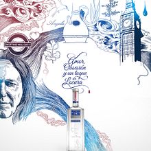  Martin Miller´s Gin. Traditional illustration project by Eduardo Bertone - 03.04.2013