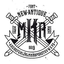 Typography - newAntique. Advertising, Design, and Traditional illustration project by david sánchez cobos - 03.07.2013