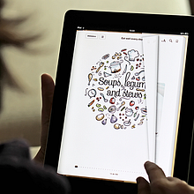 Comer Bien a Diario eBook. Editorial Design, Web Design, and Traditional illustration project by Jimena Catalina Gayo - 03.15.2013