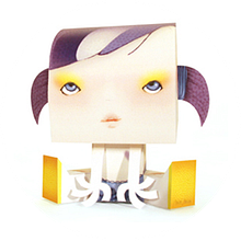 PaperToy. Ilustração tradicional projeto de Emilie - 21.03.2013