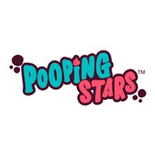 POOPING STARS Diseño logotipo. Design, and Traditional illustration project by La Gamba Negra - 04.17.2013