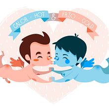 Hot & Cold. Traditional illustration project by Ana Rois Ortiz - 04.18.2013