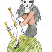 I Love Knitting 2 Ein Projekt aus dem Bereich Traditionelle Illustration von maru_vetere - 23.04.2013