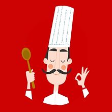 La Cuisine Française. Traditional illustration, and Design project by Menú familiar - 04.25.2013