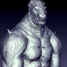 LizardMan. 3D projeto de Paco ZDS - 24.04.2013