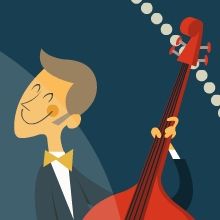 Jazz Palace. Traditional illustration, and Design project by Menú familiar - 04.25.2013