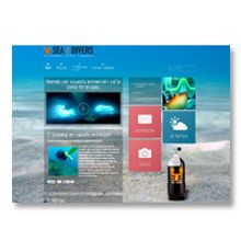 web Sea Divers. Advertising, Programming, and Design project by Kike Fernández - 04.27.2013