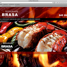 Diseño web Restaurante La Brasa. Un proyecto de Publicidad y Diseño de María Romero Alonso - 27.04.2013
