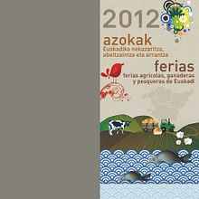 Diseño y maquetación de folleto de ferias 2012 para Gobierno Vasco. Un proyecto de Diseño de María Romero Alonso - 27.04.2013