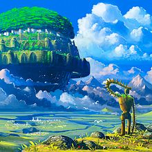 LAPUTA: CASTLE IN THE SKY. Traditional illustration project by Roberto Nieto - 04.30.2013