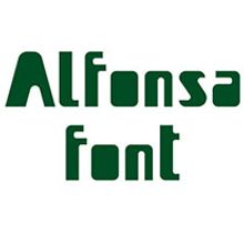 Alfonsa font / Tipografía. Graphic Design, T, and pograph project by Vicente Gómez Alfonso - 05.07.2013