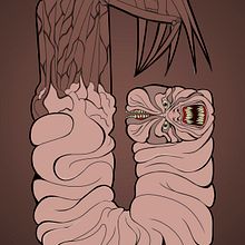 The thing lettering. Traditional illustration, and Design project by Julio López - 05.16.2013