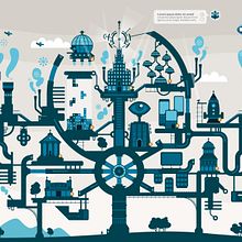 FantasTIC City. Design, and Traditional illustration project by Mᴧuco Sosᴧ - 05.30.2013