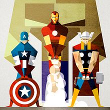 The Avengers. Traditional illustration project by Ricardo Polo López - 06.03.2013