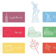 Itea idiomas website. Programming, Design, UX / UI, and Traditional illustration project by Patricia Fornos - 06.04.2013