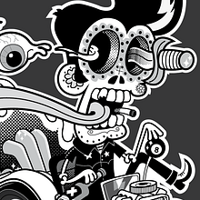 'Huida' Ilustración © 2013. Design, Advertising, and Traditional illustration project by Alberto Leonardo - 06.05.2013