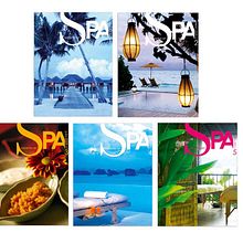 Portadas para revista Espertos en Spa. Un projet de Design  de María Belén Moreno Iglesias - 07.06.2013