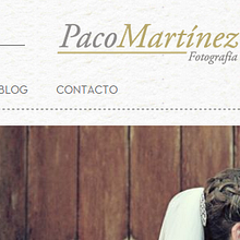 Web Paco Martínez Fotografía. Un proyecto de Programación, Diseño e Informática de Juan Manuel Lora - 13.06.2013