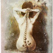 Viaje Vertebral. Traditional illustration project by Sergi Cànovas Blanch - 06.18.2013