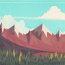 landscape. Traditional illustration, Advertising, and Design project by marc marín - 06.20.2013
