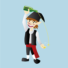 Personaje Asturiano Vectorial. Traditional illustration, and Design project by Javi Rodríguez - 06.20.2013