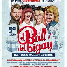 Cartel Publicitario "Ball del Bigay". Traditional illustration, Advertising, and Design project by Fernando Fernández Torres - 06.21.2013