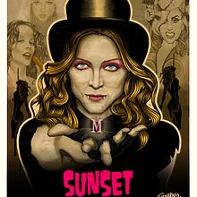 Sunset of the queen. Traditional illustration, and Design project by Fernando Fernández Torres - 06.21.2013
