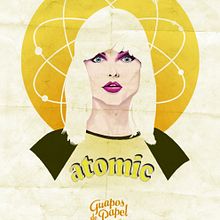 Debbie Harry for "Guapos de Papel". Traditional illustration, and Design project by Fernando Fernández Torres - 06.21.2013