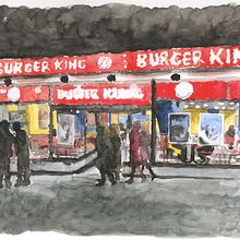 Burger King. Un progetto di Illustrazione tradizionale di Diana Lores Nieto - 24.06.2013