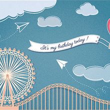 Birthday card. Un progetto di Illustrazione tradizionale e Design di Andra Tecucianu - 30.06.2013