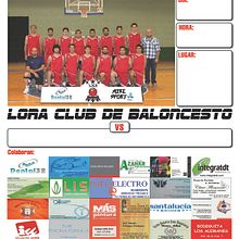 Cartel Lora club de baloncesto.  projeto de Pedro J. Zurita Lobato - 09.07.2013