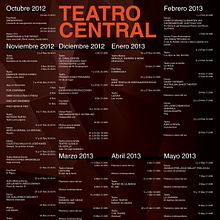 Calendario Teatro Central. Un projet de  de Pedro J. Zurita Lobato - 14.07.2013