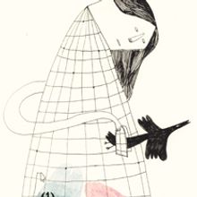 Néstor Mir & La disolución doméstica. Design, and Traditional illustration project by Clara Sáez - 08.05.2013