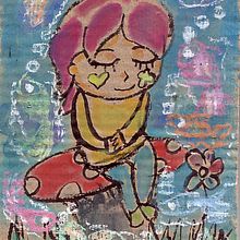 yo tambien sueño con peces. Ilustração tradicional projeto de Margarita Ortiz Ballester - 06.08.2013