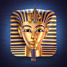 Tutankhamun Mask Icon. Un proyecto de 3D, Diseño e Ilustración tradicional de Edu Torres - 12.08.2013