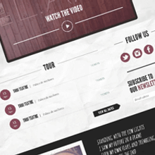 L.A.  the band. Design, and UX / UI project by Webea Estudio - 08.13.2013