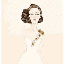 Trajes de Novia. Traditional illustration project by Cecilia Sánchez - 08.16.2013