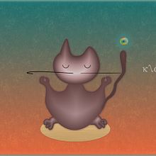 Gato zen . % Karina tarafından hazırlanan Tasarım, Geleneksel illüstras, Ve on projesi - 08.22.2013