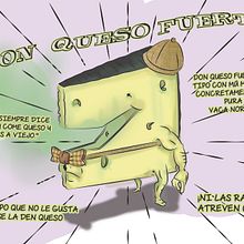 Don Queso Fuerte. Traditional illustration project by DAVID GIMENEZ RANEA - 09.06.2013
