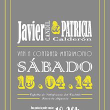 INVITACIÓN BODA. Un proyecto de Diseño de dgrafico - 07.09.2013