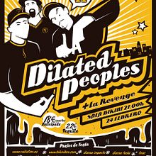 Dilated Peoples Tour Poster. Un proyecto de Diseño, Publicidad e Ilustración tradicional de Leone - 11.09.2013