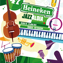 47 Heineken Jazzaldia. Un proyecto de Diseño, Publicidad e Ilustración tradicional de Leone - 11.09.2013