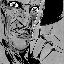 Películas de Terror. Traditional illustration project by Martín Enrique Pelozo - 09.15.2013